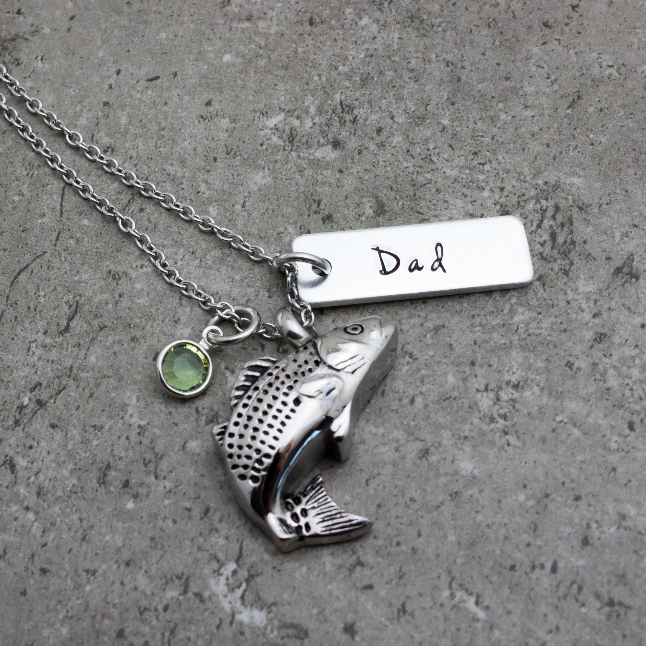 Fishing cremation jewelry on sale